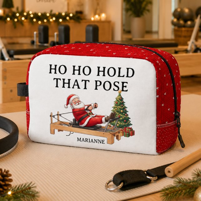 Ho Ho Hold That Pose Funny Santa Pilates Christmas Dopp Kit (Ho Ho Hold That Pose Funny Santa Pilates Christmas Dopp Kit
)