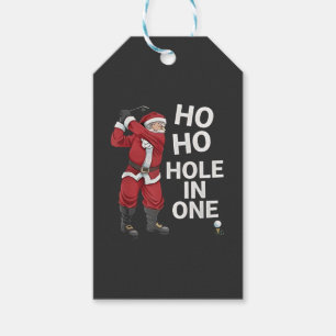 Ho Ho Hole in One Funny Golfing Xmas Christmas  Gift Tags