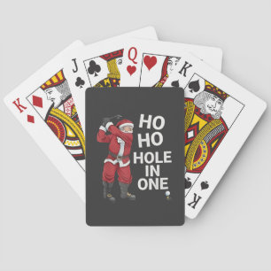 Ho Ho Hole in One Funny Golfing Xmas Christmas Playing Cards