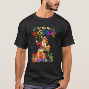 Ho Ho Mosexual LGBT Pun Mrs Claus Lesbian Pride Ch T-Shirt