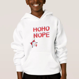 Ho Ho Nope Cute Christmas Kids Hoodie