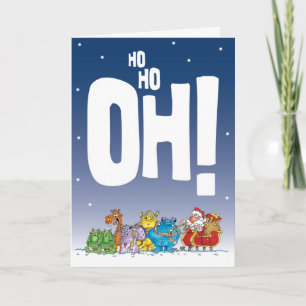 Ho Ho Oh Santa Holiday Card