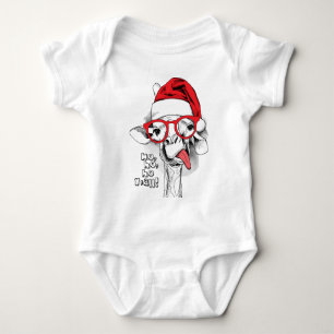 Ho Ho Y’all Giraffe Baby Bodysuit