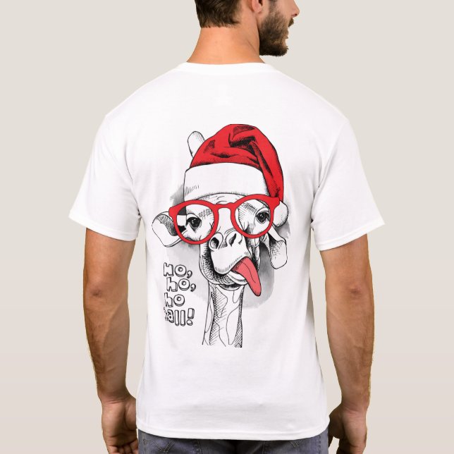 Ho ho y’all Giraffe  T-Shirt (Back)