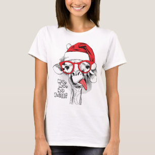 Ho Ho Y’all Giraffe Women  T-Shirt