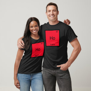 Ho - Horror Funny Chemistry Element Symbol Tee