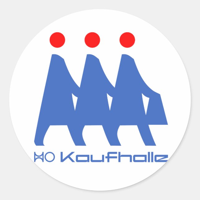 HO Kaufhalle Classic Round Sticker (Front)