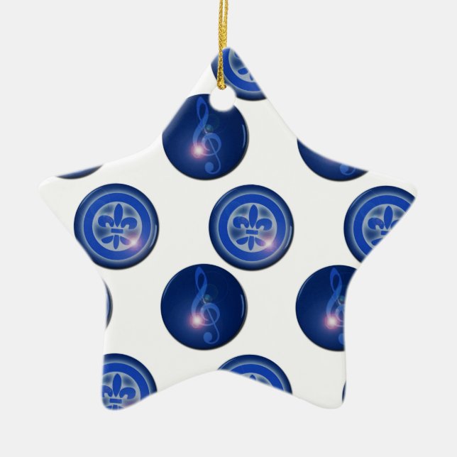 Ho´oponopono Flower of Lily and Sun Key Ceramic Tree Decoration (Front)