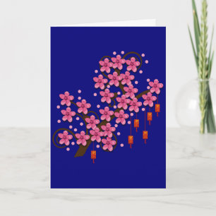 Hoa Dao Greeting Card