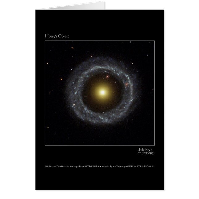 Hoag's Object Hubble Telescope Photo (Front)