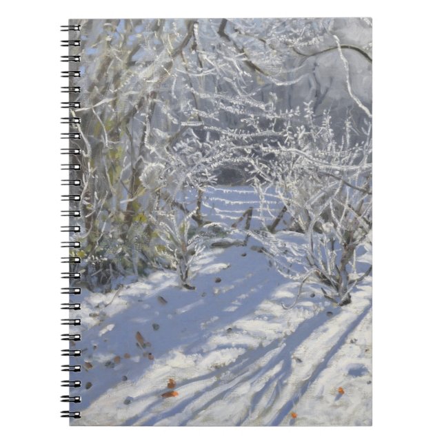 Hoar frost Markeaton Derby.UK.2012 Notebook (Front)