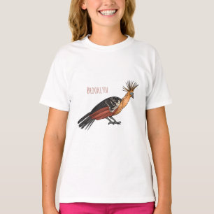 Hoatzin bird cartoon illustration  T-Shirt