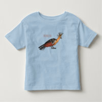 Hoatzin bird cartoon illustration
