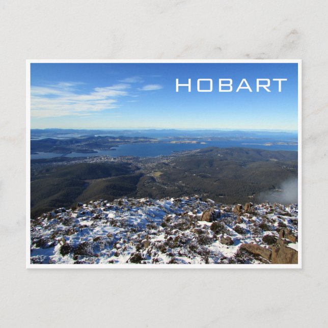 hobart mountain snow postcard (Front)