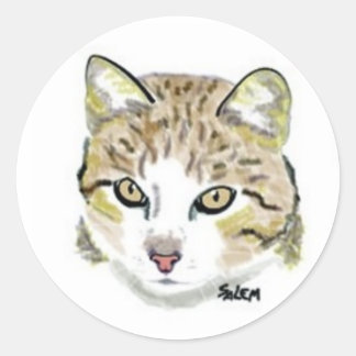 Hobbes Classic Round Sticker