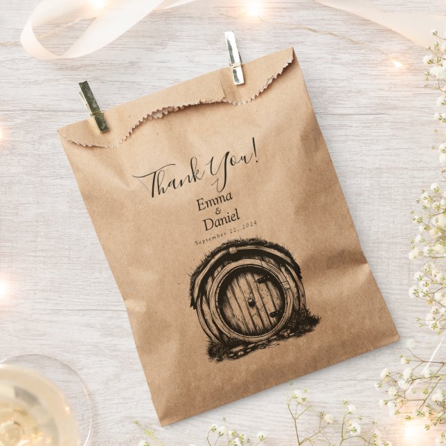 Hobbiton Haven Wedding Favour Bags (Clipped)