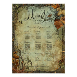 Hobbiton Haven Wedding Seating Chart