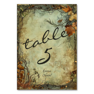 Hobbiton Haven Wedding Table Number