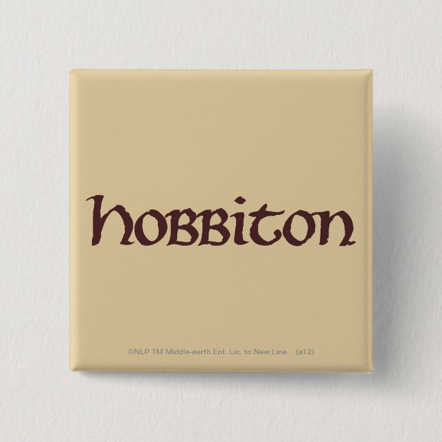 HOBBITON™ Solid 15 Cm Square Badge (Front)
