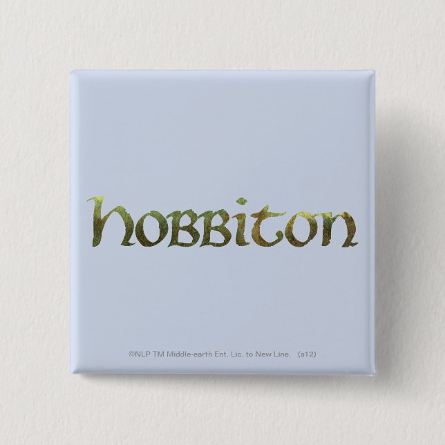 HOBBITON™ Textured 15 Cm Square Badge (Front)