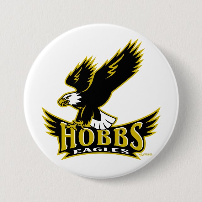 Hobbs Eagles Button (Front)