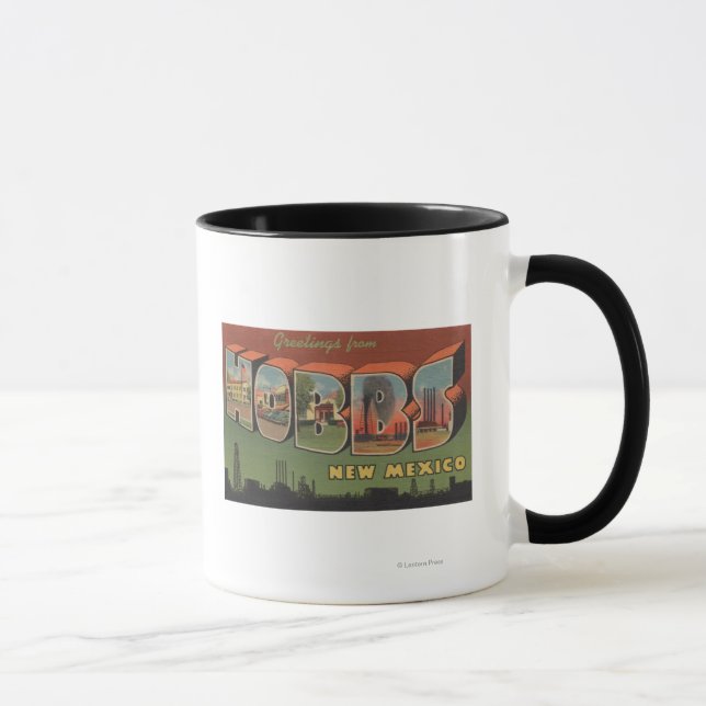 Hobbs, New Mexico - Large Letter Scenes 2 Mug (Right)