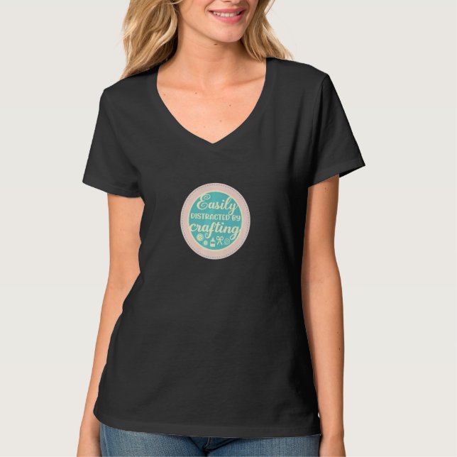 Hobby Crafter Funny Saying Needlework Crafting T-Shirt (Front)