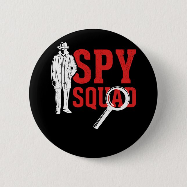 Hobby Detective Friends Crime Funny Investigator 6 Cm Round Badge (Front)