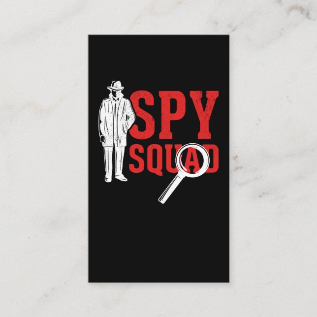 Hobby Detective Friends Crime Funny Investigator Business Card (Front)