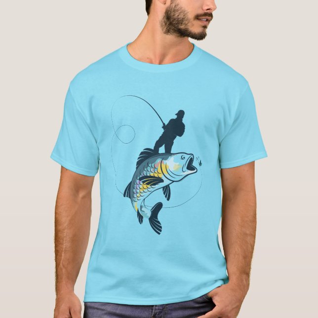 Hobby Fishing Fisherman Tee for Fishing Lovers  (Front)