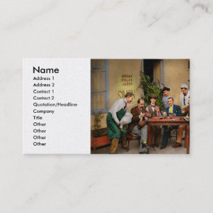 Hobby - Gambling - Deal me in 1905 Business Card