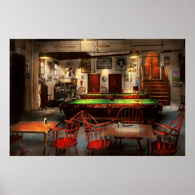 Hobby - Pool - The billiards club 1915 Poster (Front)