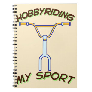 Hobby Riding My Sport Spiral Photo Notebook