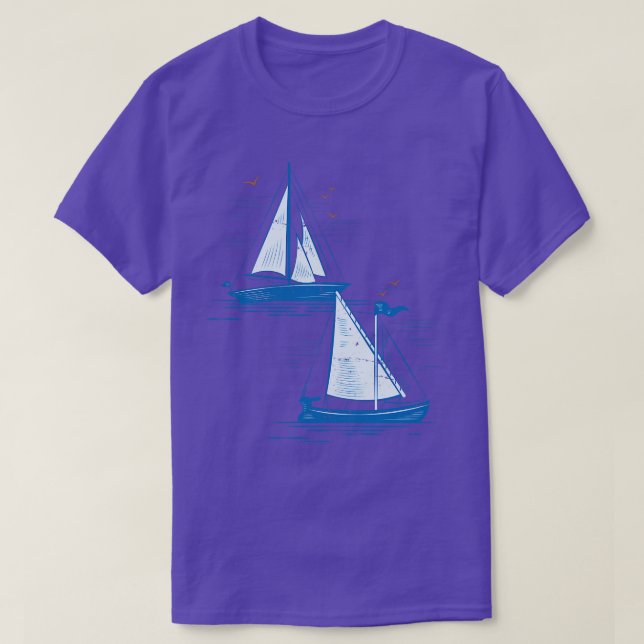 Hobby Sailor Gift Sailing T-Shirt (Design Front)