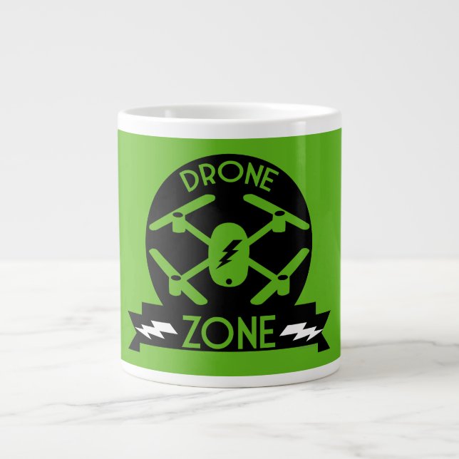 Hobbyist Drone | Drone Pilot | Photography | Races Large Coffee Mug (Front)