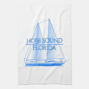 Hobe Sound Coastal Nautical Sailing Sailor Tea Towel