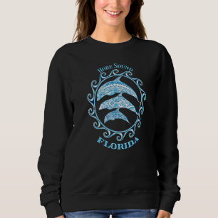 Hobe Sound Florida Tribal Dolphins Ocean Animals Sweatshirt