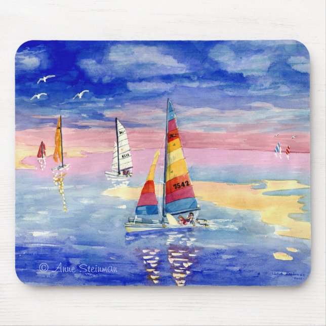 Hobie Cat Sailboats Mouse Pad (Front)