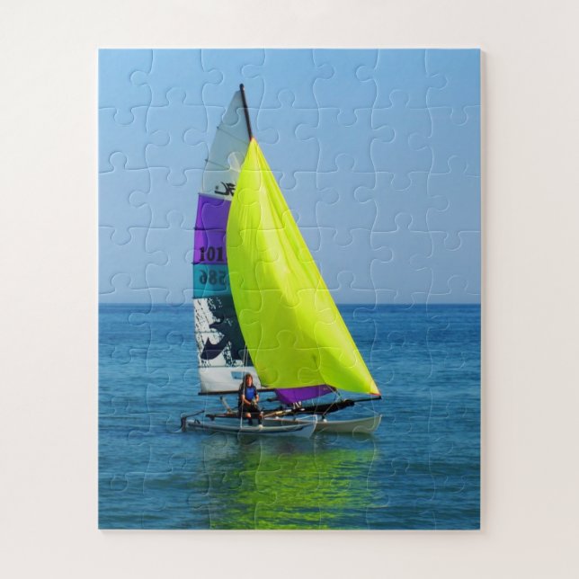 Hobie sailing boat jigsaw puzzle (Vertical)