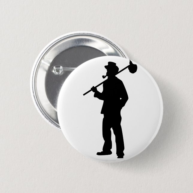 HOBO Authentic Original Premium Design 6 Cm Round Badge (Front & Back)