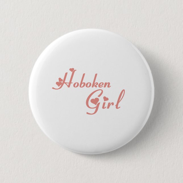 Hoboken Girl tee shirts 6 Cm Round Badge (Front)