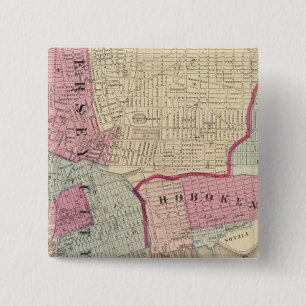 Hoboken, Jersey City 15 Cm Square Badge