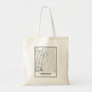 Hoboken Map Tote Bag