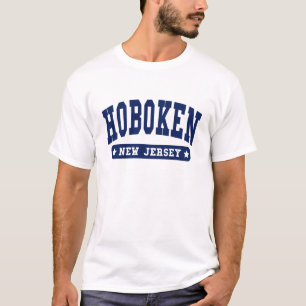 Hoboken New Jersey College Style tee shirts