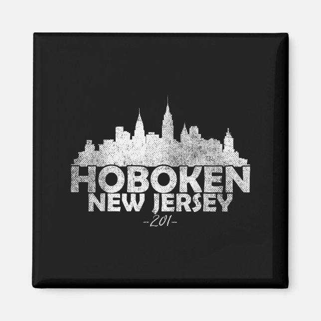 Hoboken New Jersey Nj _ Skyline  Magnet (Front)