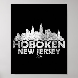 Hoboken New Jersey Nj _ Skyline  Poster