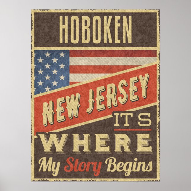 Hoboken New Jersey Poster (Front)