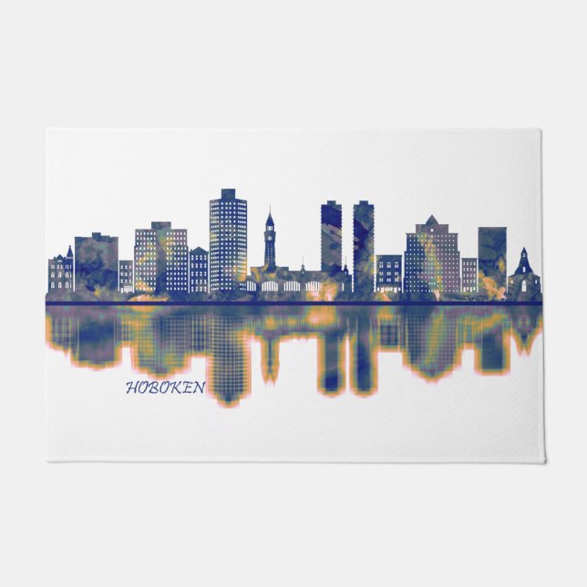Hoboken Skyline Doormat (Front)