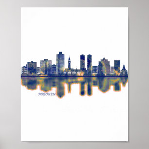 Hoboken Skyline Poster