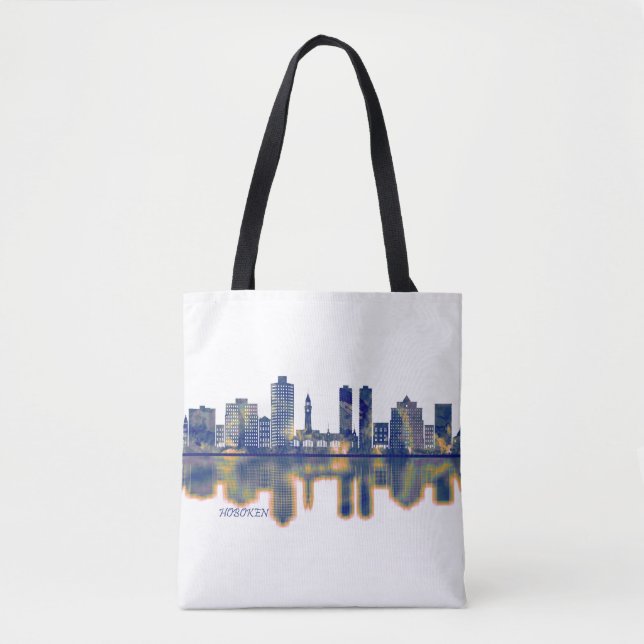 Hoboken Skyline Tote Bag (Front)